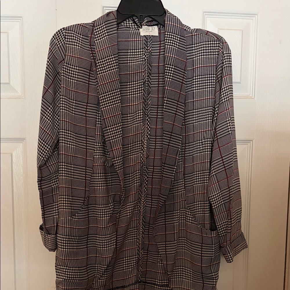 Sienna Sky Plaid Blazer